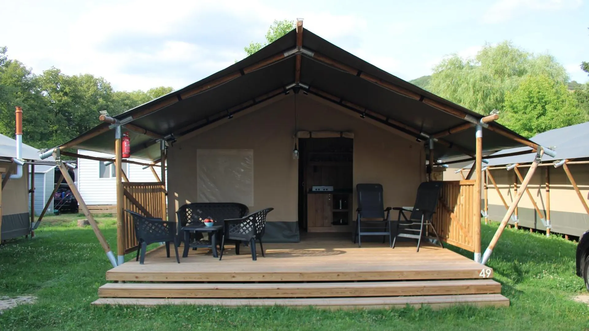 Luxury tent Camping Vallee De L'Our Untereisenbach
